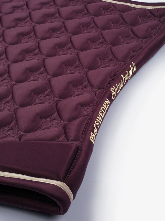 PS of Sweden Heart Saddlepad - Dressage - Plum