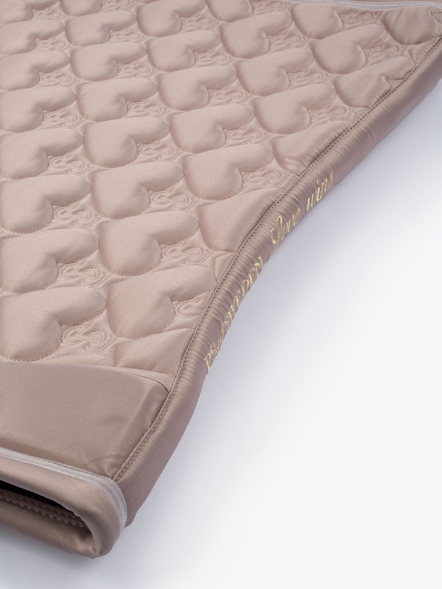 PS of Sweden Heart Saddlepad - Dressage - Silk Taupe