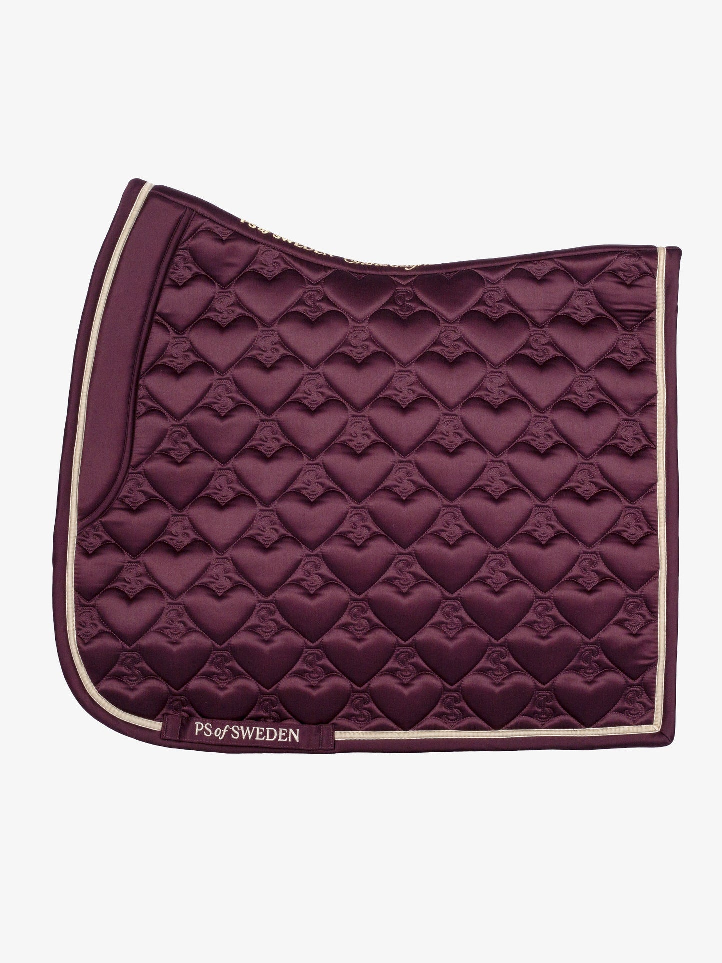 PS of Sweden Heart Saddlepad - Dressage - Plum