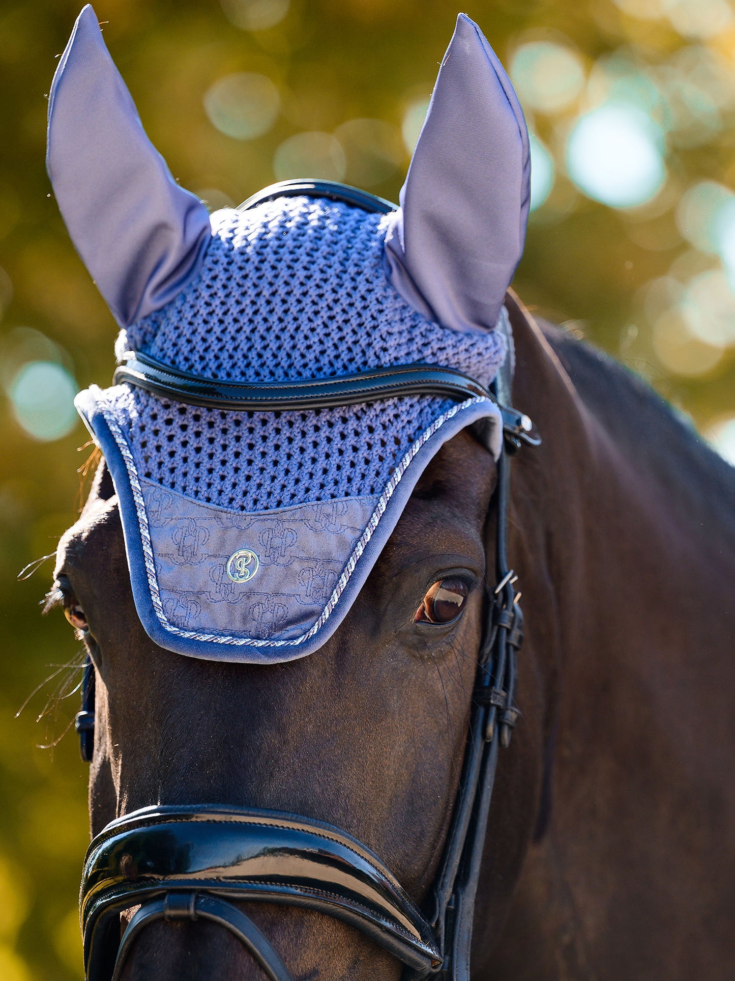 PS of Sweden Velvet Fly Veil - Blue Mist