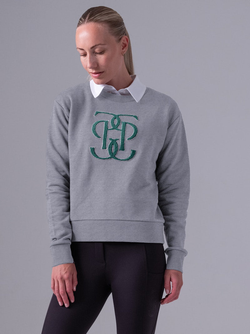 PS of Sweden - Karla Monogram Sweatshirt - Light Grey