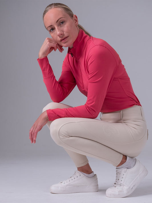 PS of Sweden - Toska Long Sleeve Base Layer - Scarlet Pink