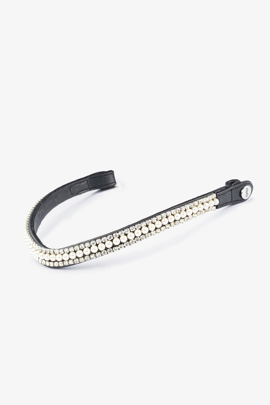 PS of Sweden - Pearl Crystal Browband - Clear/White