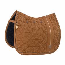 Eskadron Heritage Big Square Glam Saddlepad - Dressage - Almond