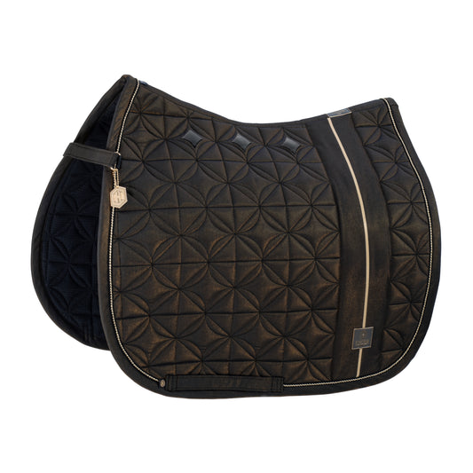 Eskadron Heritage Big Square Glam Saddlepad - Dressage - Black