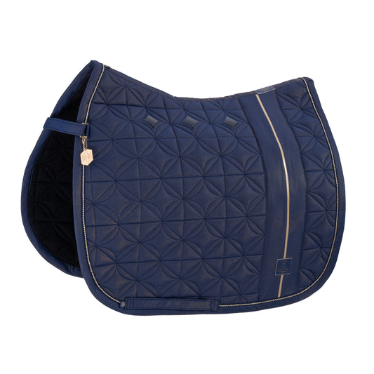 Eskadron Heritage Big Square Glam Saddlepad - Dressage - True Blue