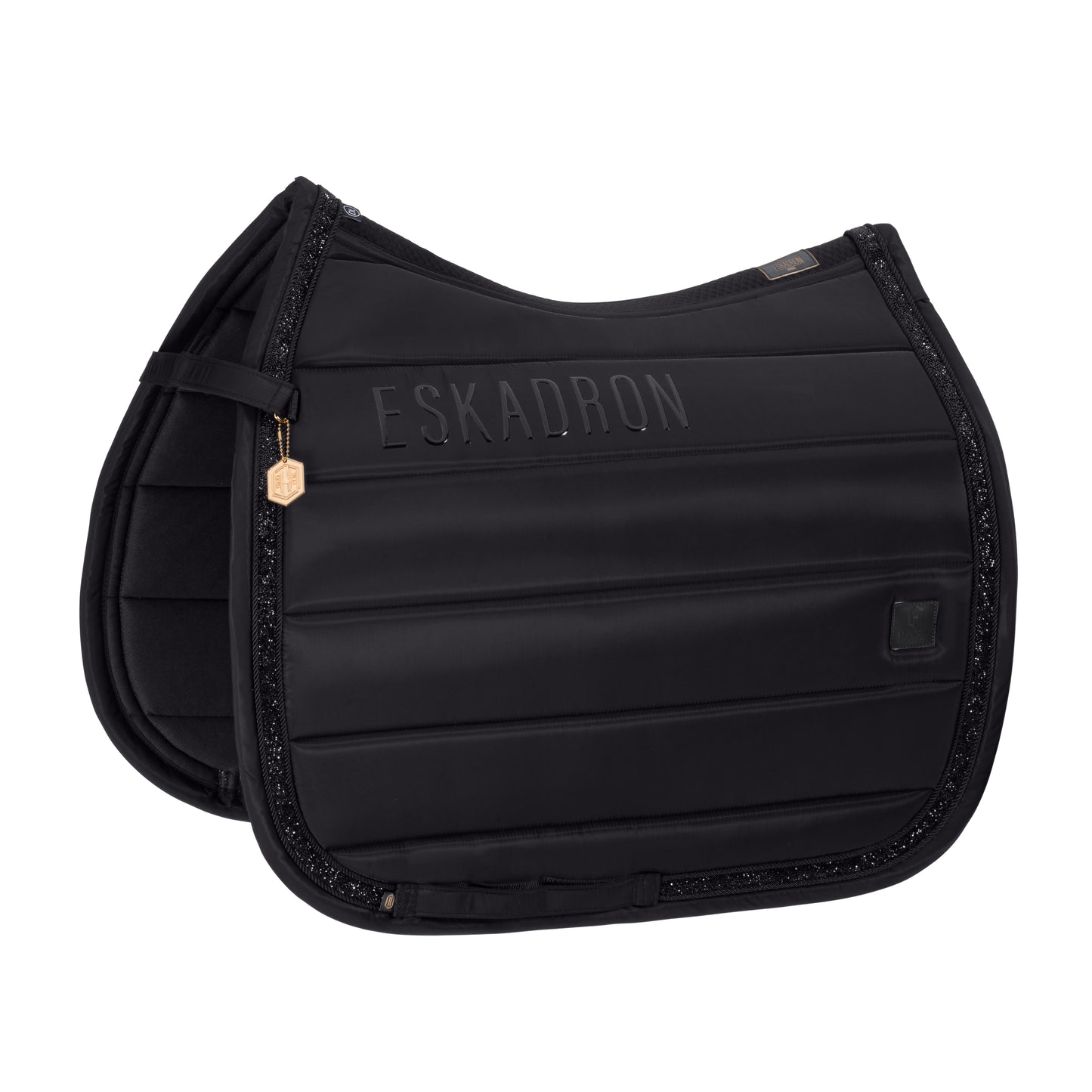 Eskadron Heritage High Gloss Jewel Saddlepad - Dressage - Black