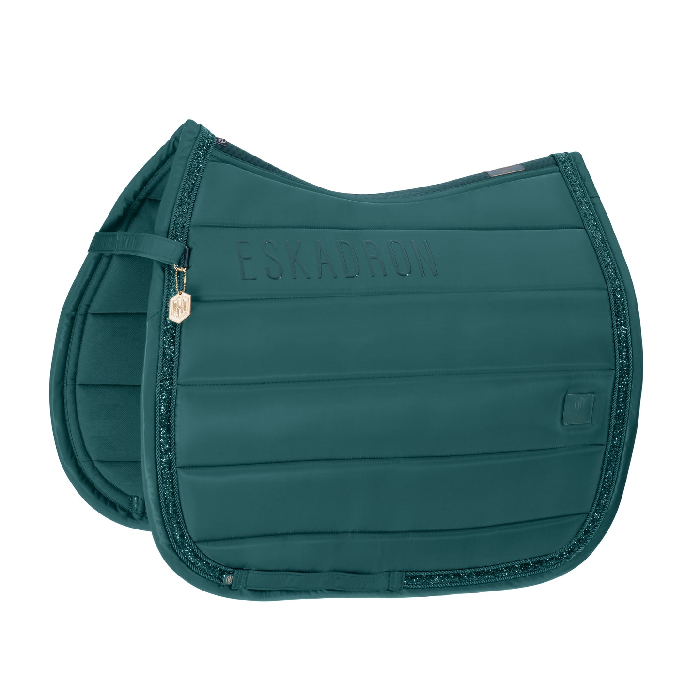 Eskadron Heritage High Gloss Jewel Saddlepad - Dressage - Vintage Green