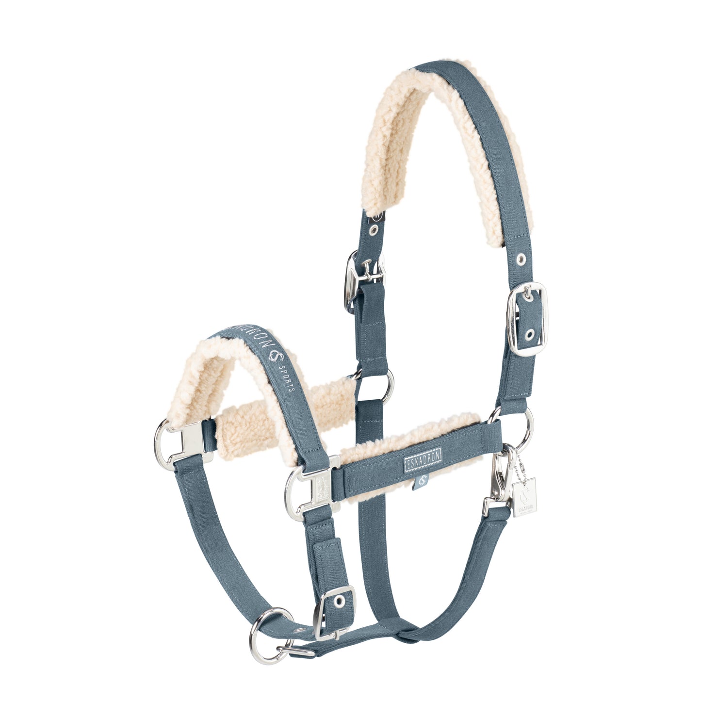 Eskadron Classic Sports  - Denim Teddy Fleece Doublepin headcollar